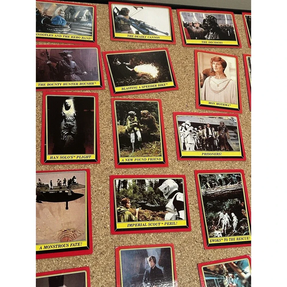 Vintage Topps 1983 return of the jedi card Lot Of 25 Cards Cardboard Trading